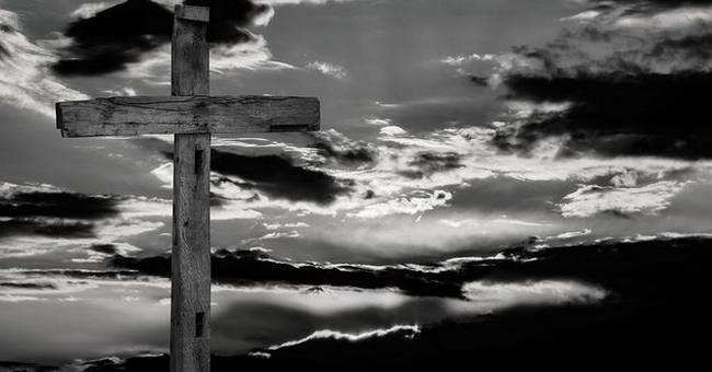 black and white cross