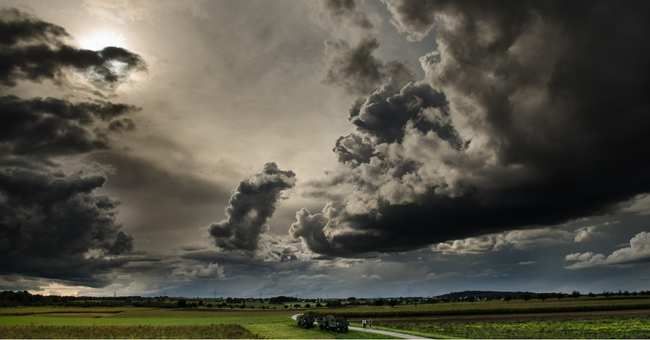dark clouds